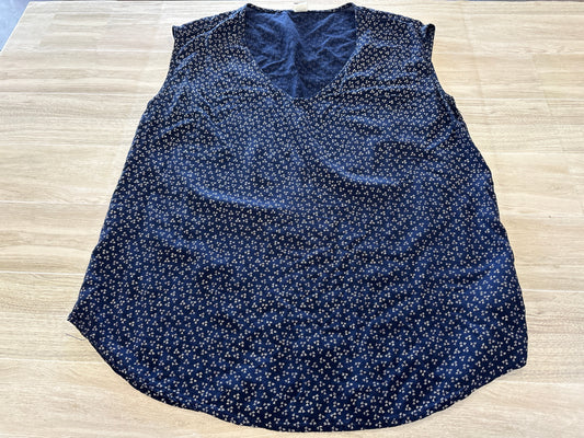 Womens XS Navy Mini Floral Tank