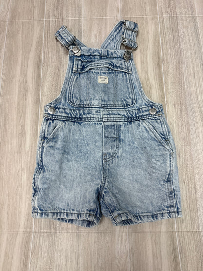 9-12m Zara Brave the Wave Acid Wash Shortie Overalls
