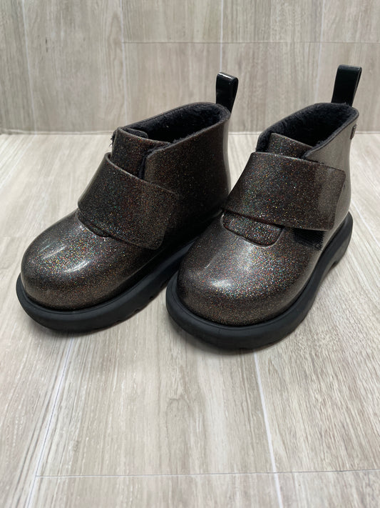 6c Mini Melissa Brown Glitter Velco Boots