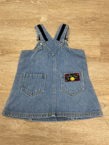 3T Vintage Looney Toons Overall Dress
