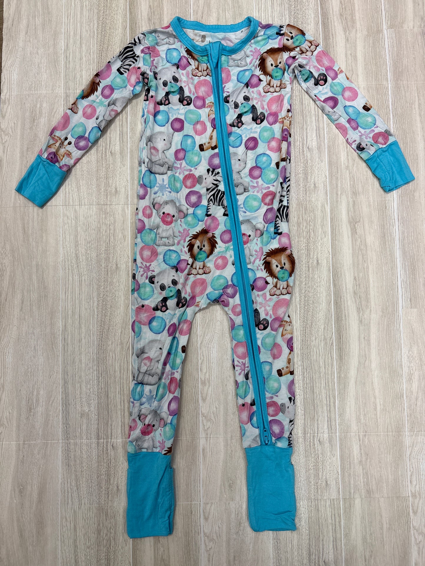12-18m Birdie Bean Animal Bubbles Zip Up Romper