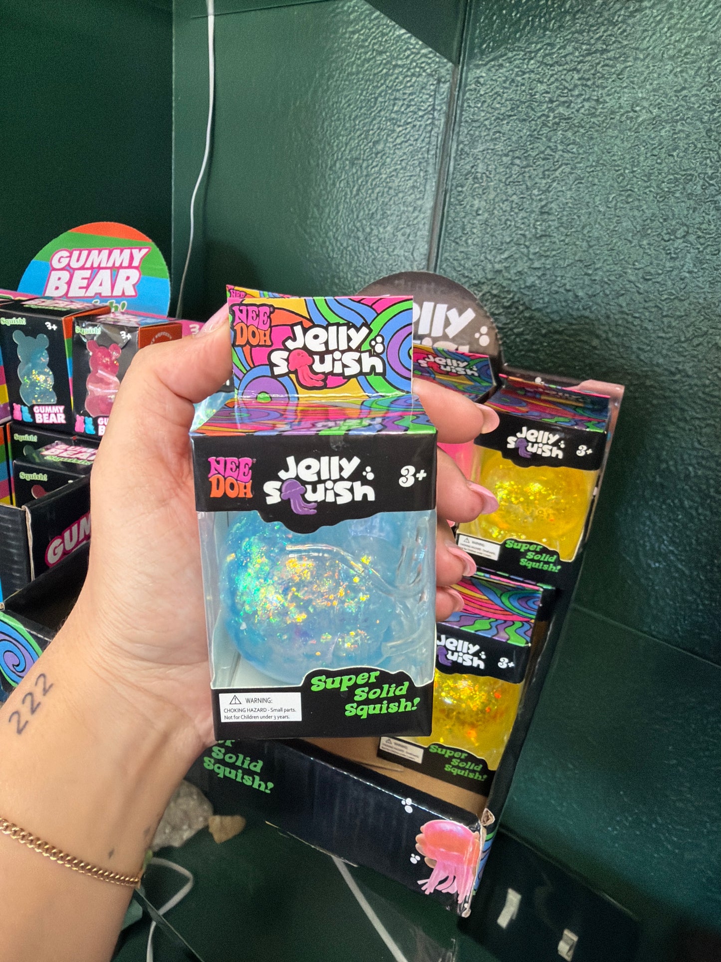 Squishy - NEEDOH - Jelly Fish - Blue Glitter