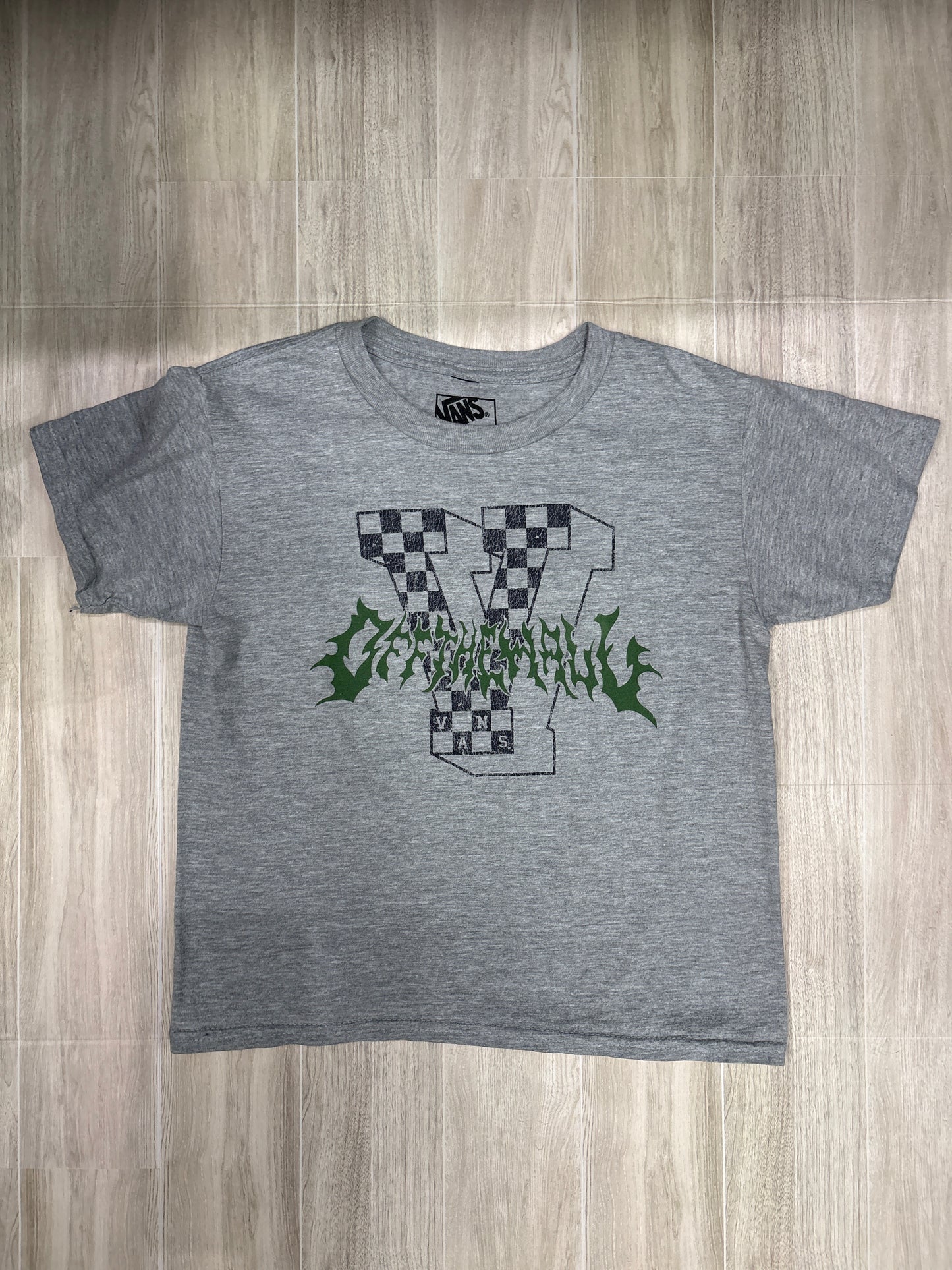 7/8 Vans Grey Off the Wall Graphic Shirt