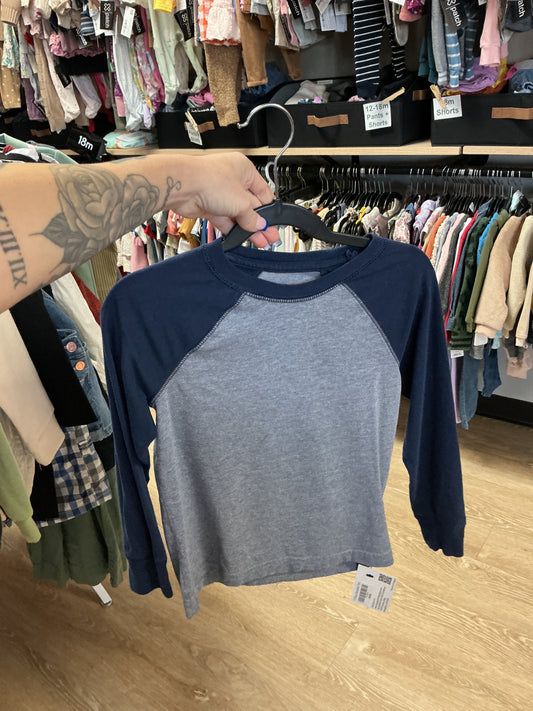 5T Blue Baseball Tee