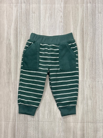 6m Green Striped Fleece 2 Piece Set