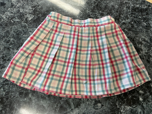 3T Red/Green Plaid Skort