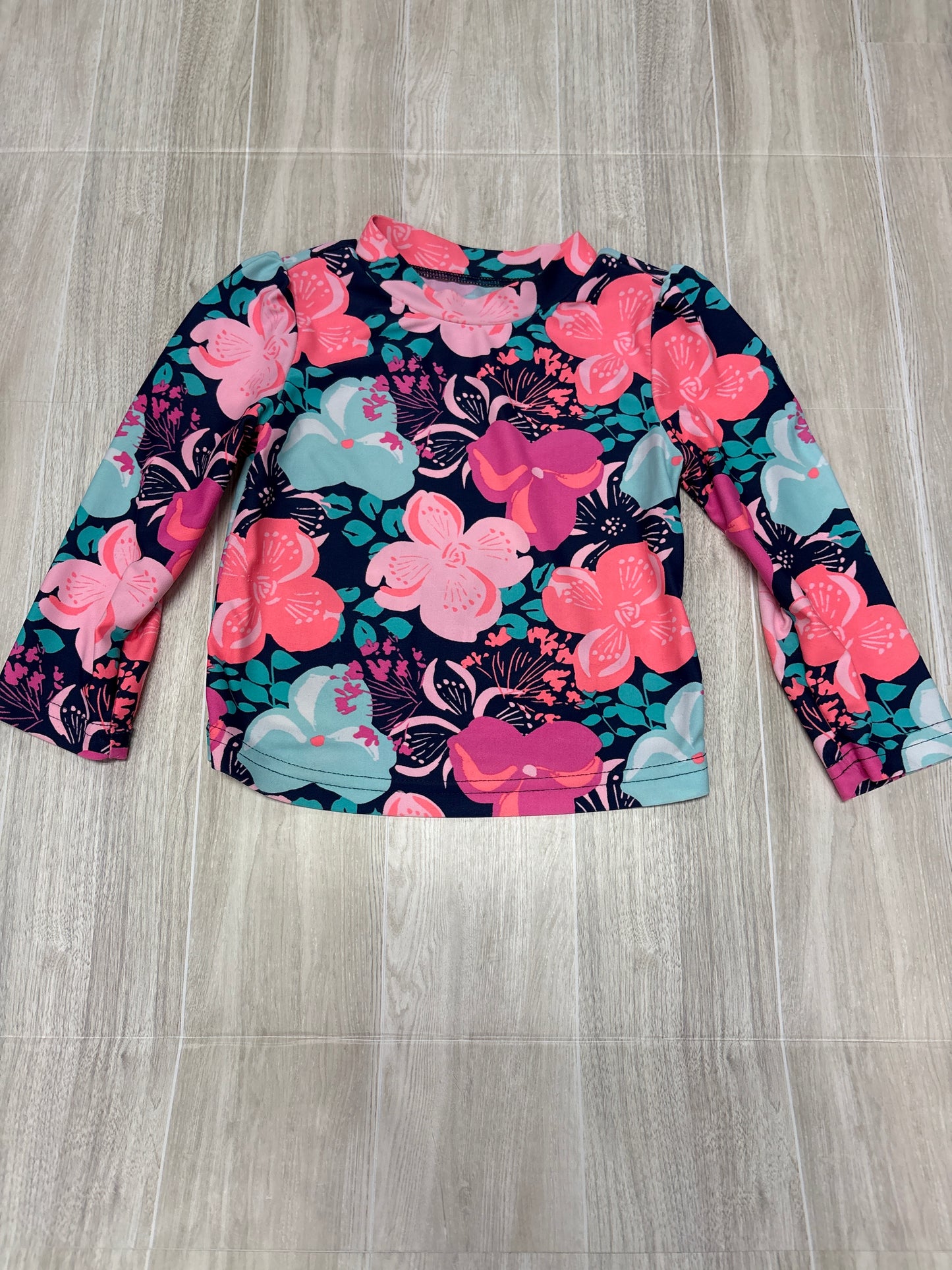 18m Neon Floral Swim Top