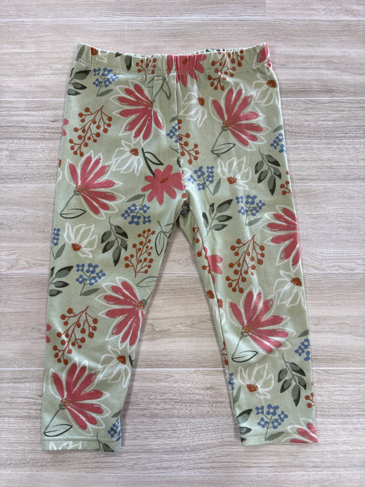 18m Light Olive Floral Legging