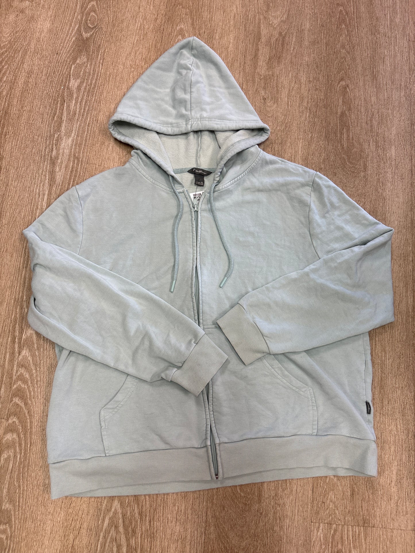 Womens XL Light Blue Zip Up Hoodie