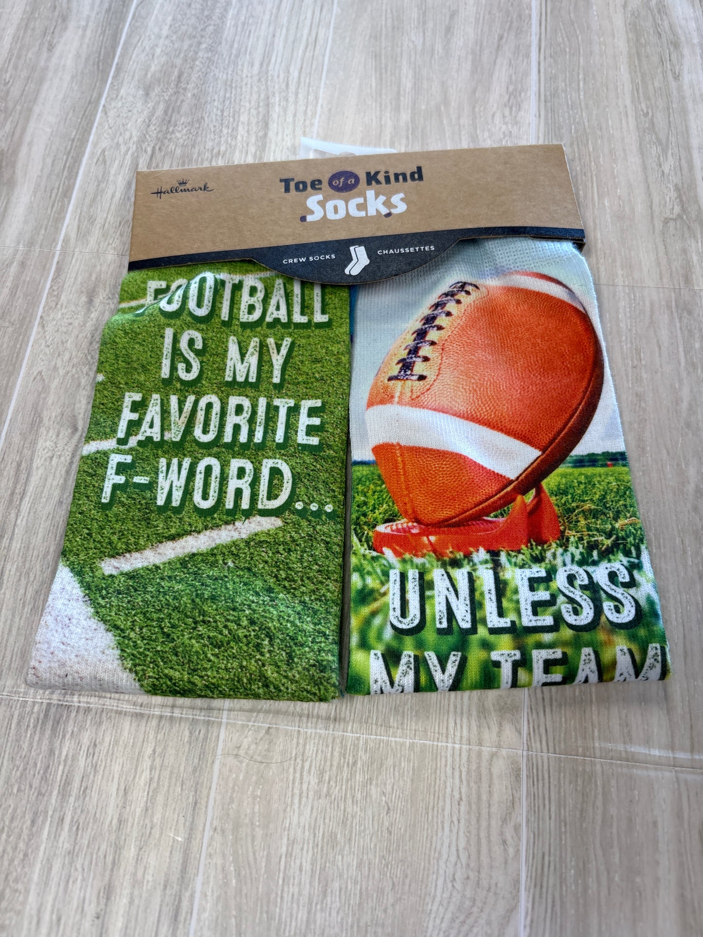 NWT Football Graphic Socks 2 Pack
