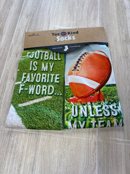 NWT Football Graphic Socks 2 Pack