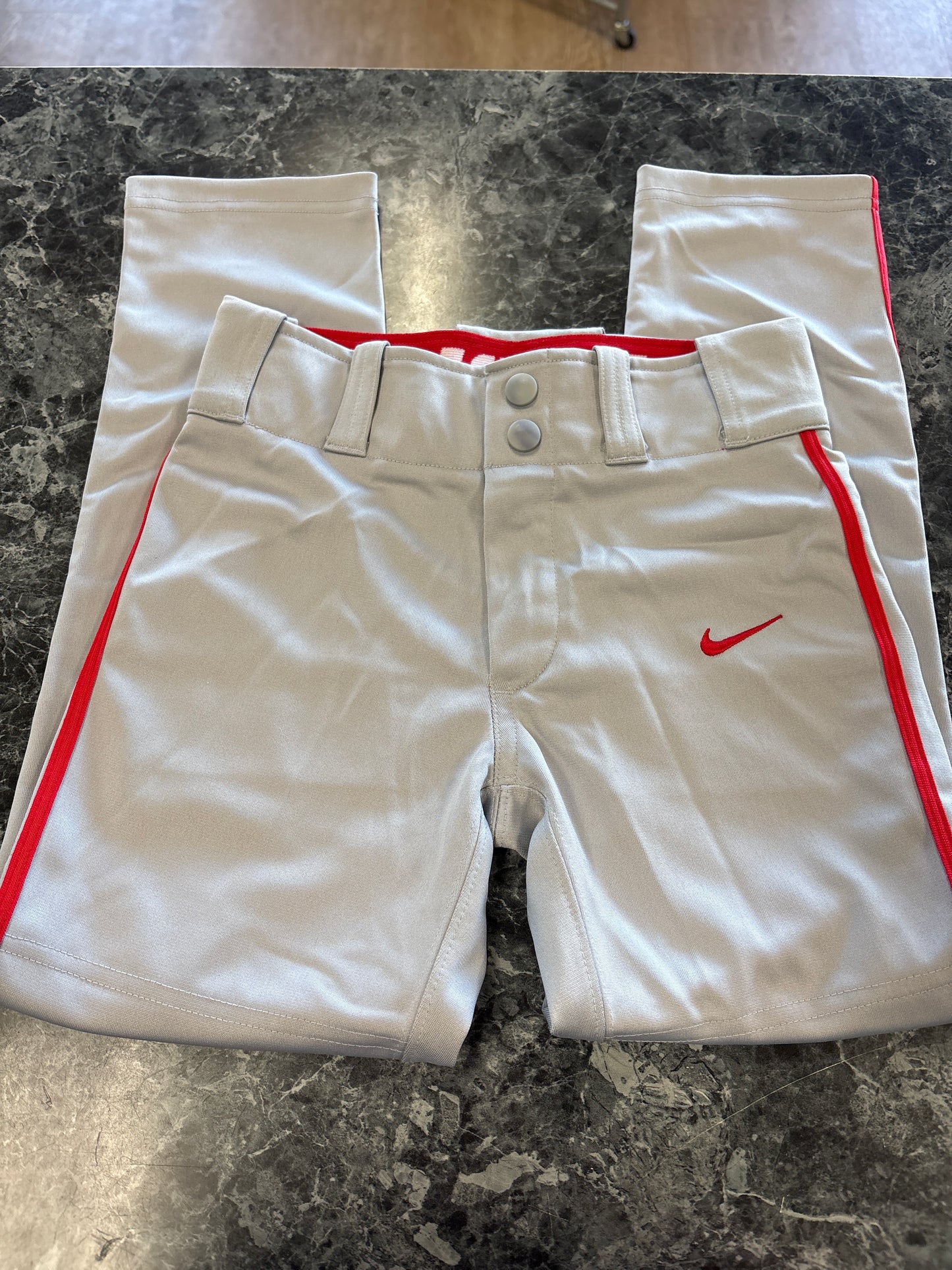 Youth XS - Grey/Red Nike Baseball Pant