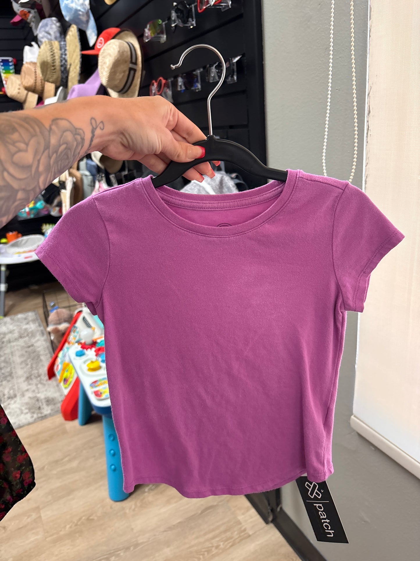 4/5T Purple Basic Shirt