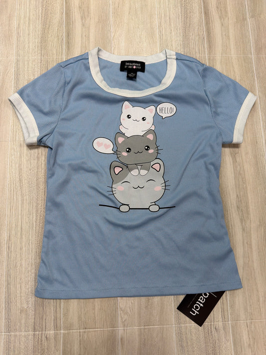 10/12 Blue Hello Graphic Tee
