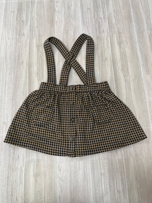 9m Tan/Black Houndstooth Skirted Overall