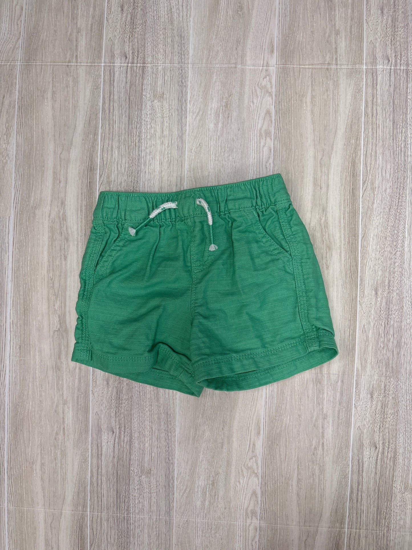 6-9m Green Pull On Shorts