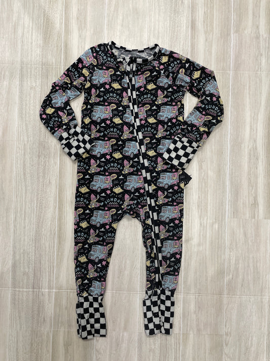 18-24m Little Trouble Sunday School Bamboo Pajama Romper