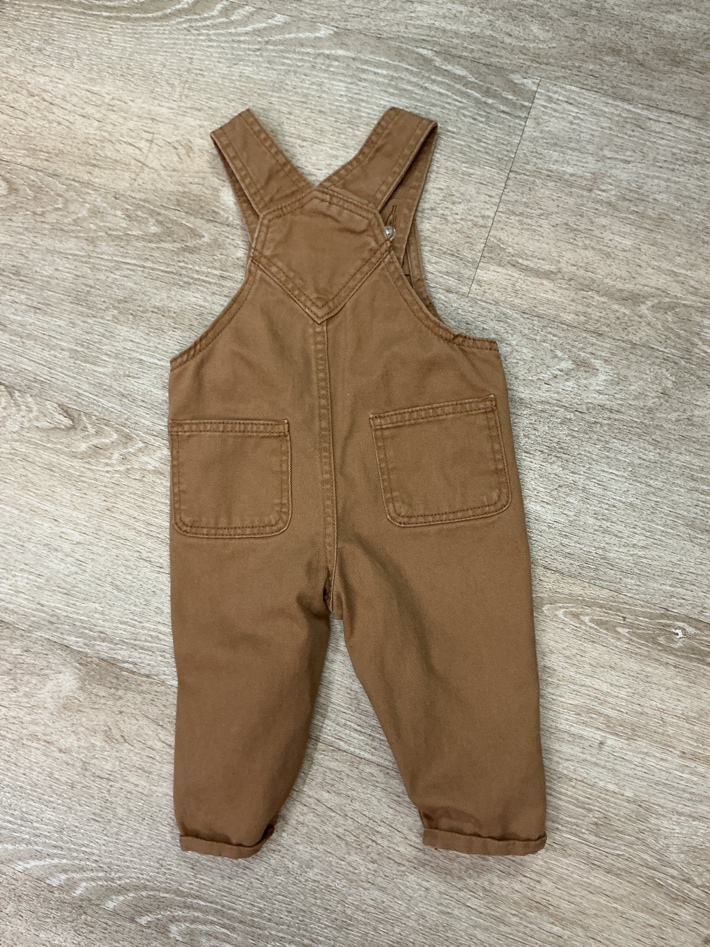 6-12m Overalls - Caramel
