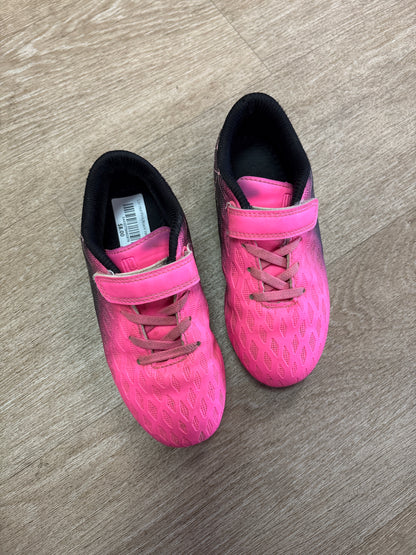 13c Hot Pink/Black Velcro Cleats