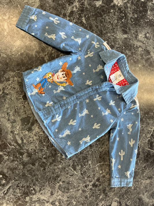 12-18m Woody Star Button Shirt
