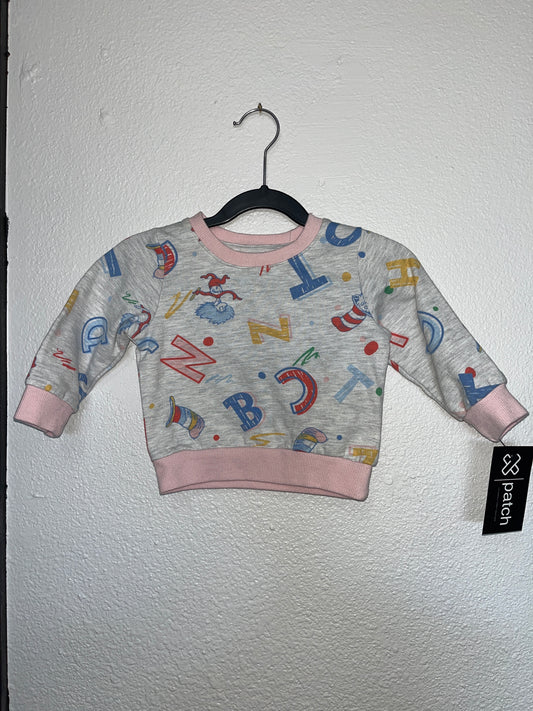 12m Alphabet Dr.Suess Crewneck