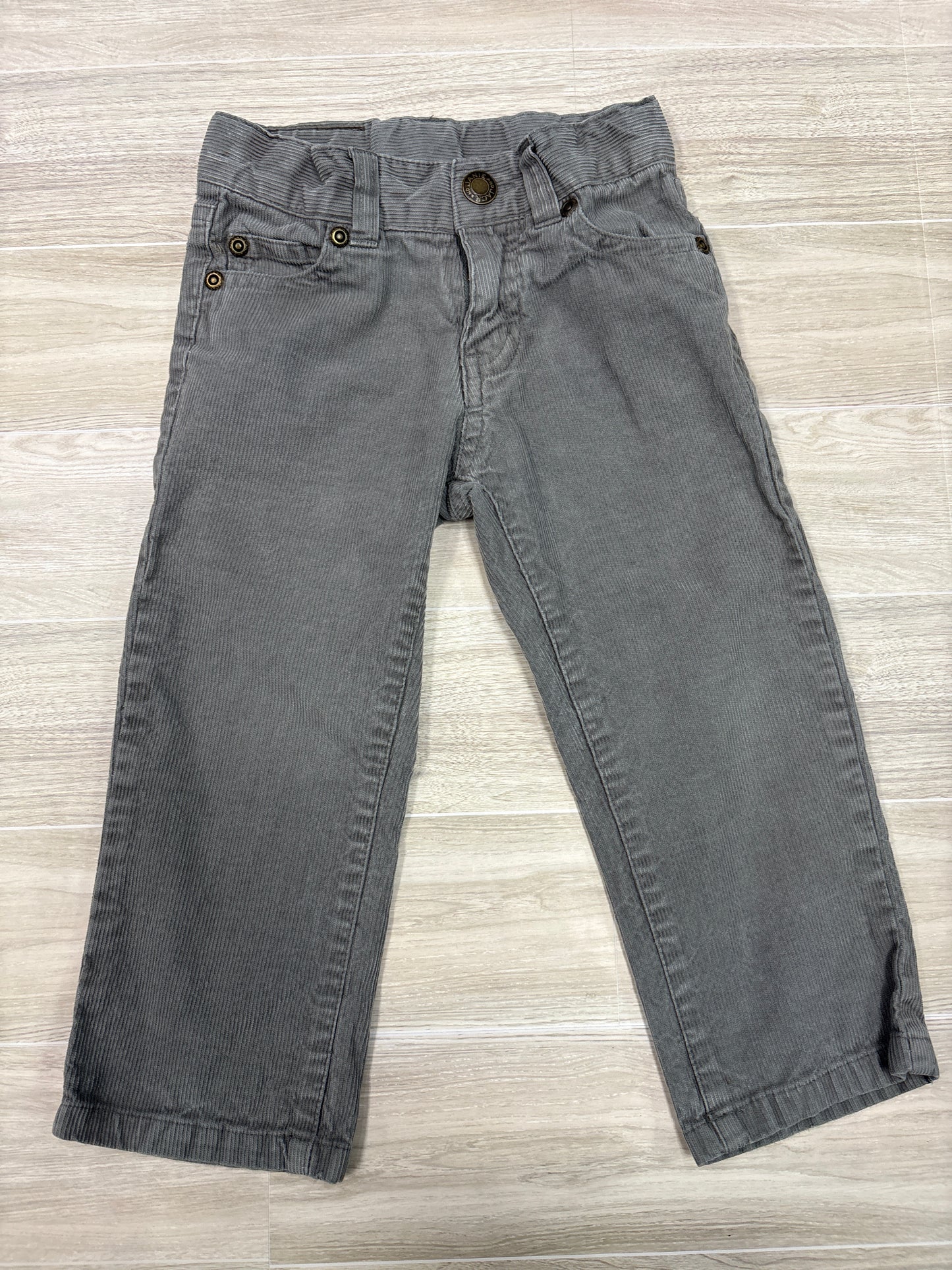 2T Janie & Jack Grey Corduroy Pant