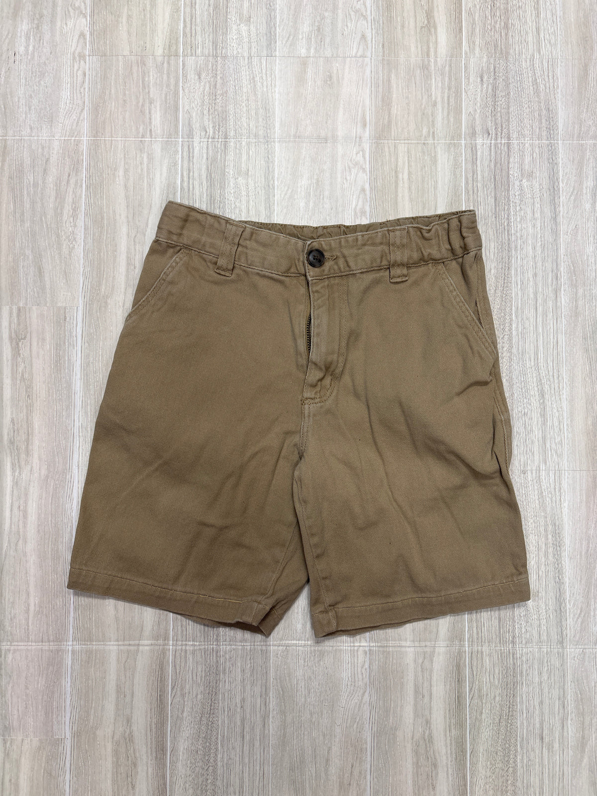 10 Tan Button Shorts