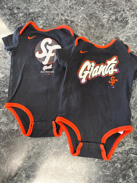 6-9m Giants Onesie 2 Pack