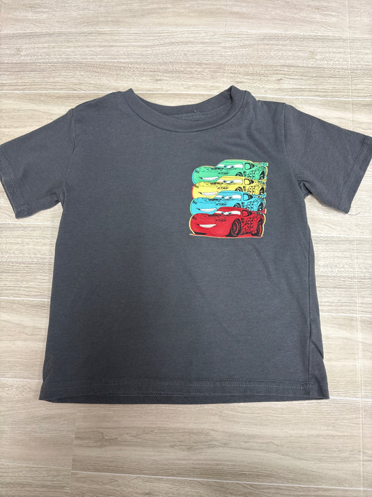 4T Cars Graphic Grey Tee