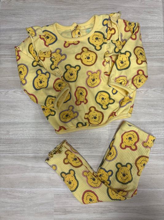 18m Yellow WTP Graphic Crewneck + Legging Set