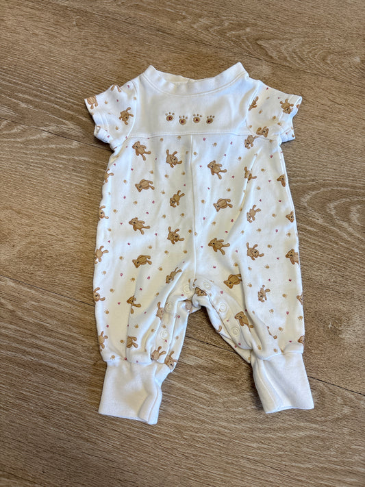 Preemie VINTAGE Bear Short Sleeve Onesie