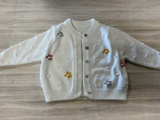 2T Knit Floral Cardigan