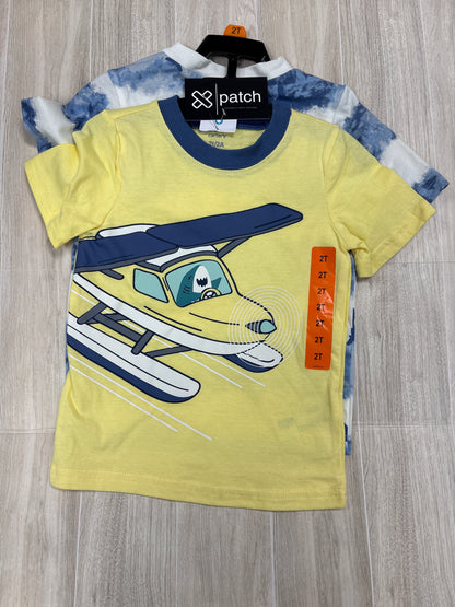 NWT 4T Airplane 2 Piece Shirt Set