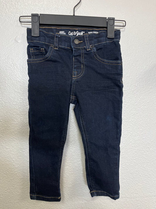 2T Dark Wash Skinny Denim Pants