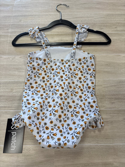 18-24m White Floral Swim Suit