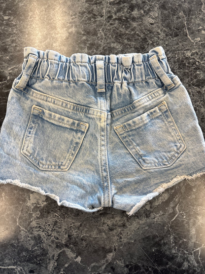 18-24m Gap Light Wash Paper Bag Shorts - Blemish