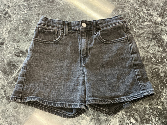 12 Faded Wash Black Denim Shorts