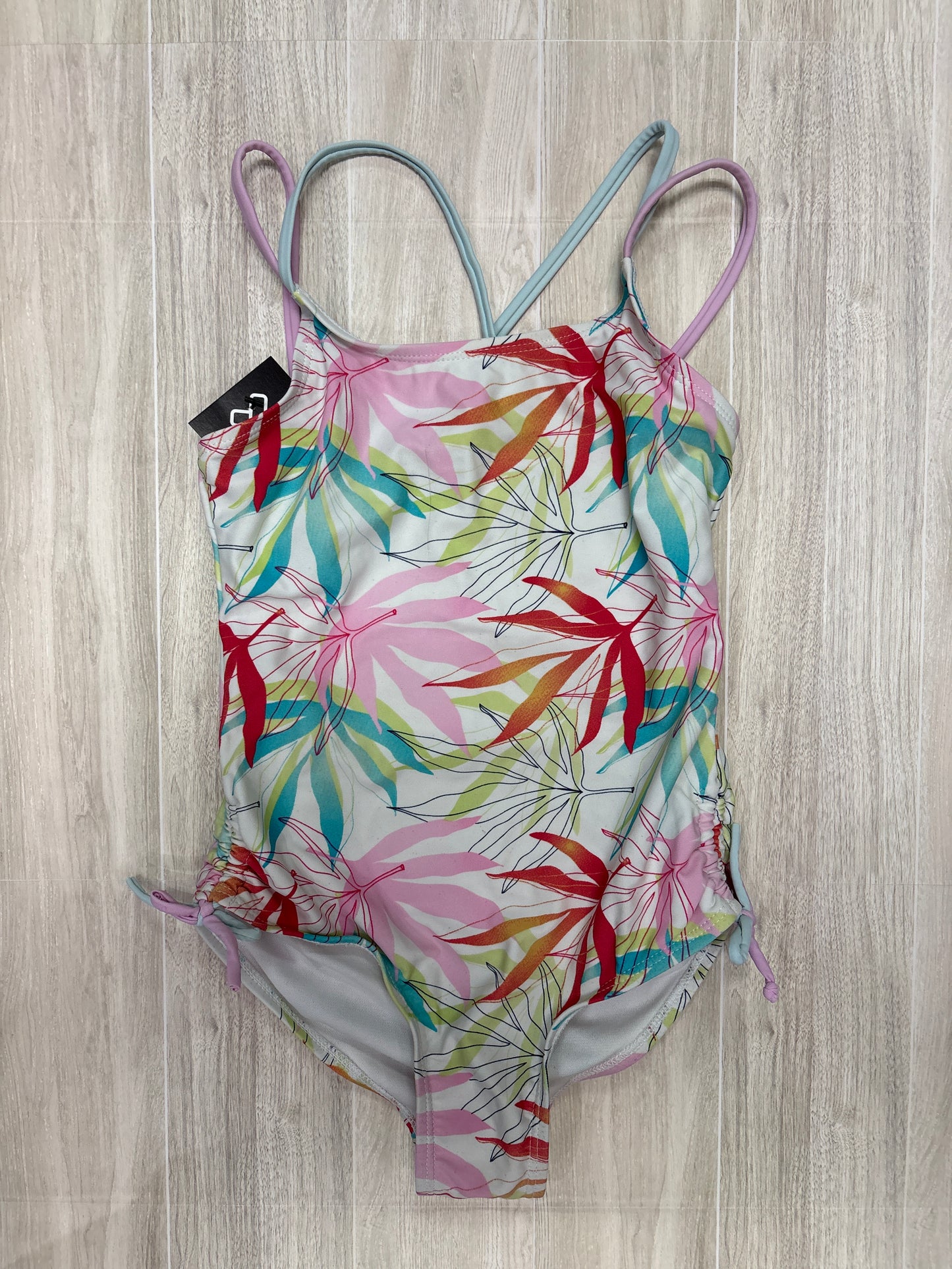 7/8 Neon Leafy One Piece Swimsuit