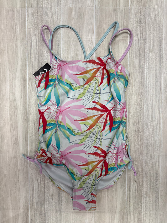 7/8 Neon Leafy One Piece Swimsuit
