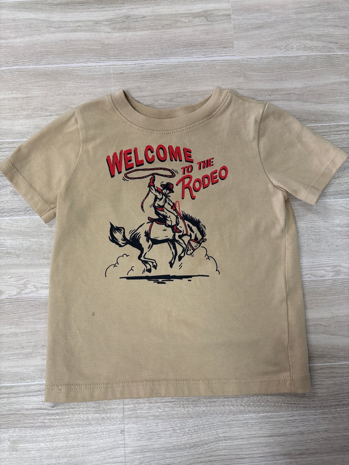 18m Tan Welcome To The Rodeo Graphic Tee