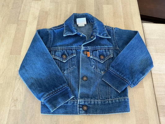 VINTAGE 3T Orange Tab Levis Denim Jacket