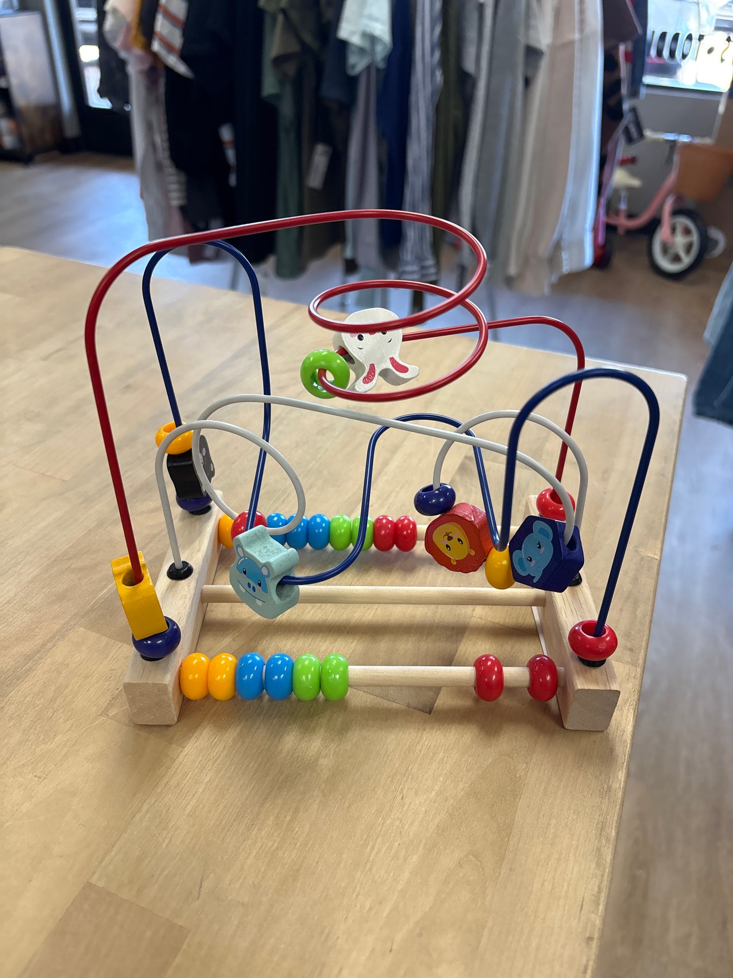 Wooden Bead Maze Zoo Animals