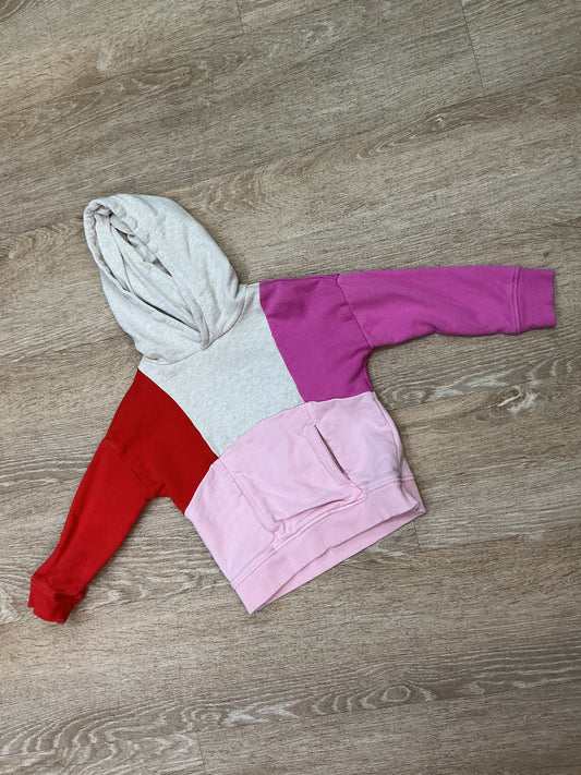 2T Hanna Andersson Pink Colorblock Sweatshirt