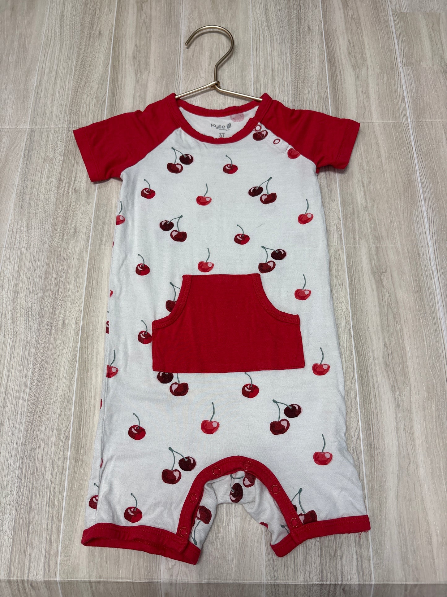 3T Kyte Cherry Shortie Romper - Blemish on Back