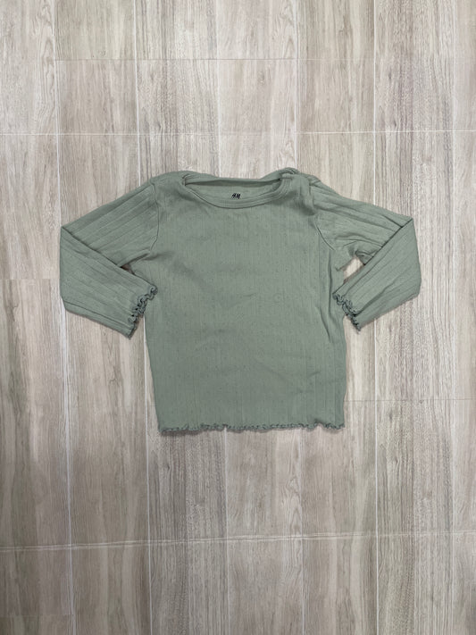 12m Light Green Eyelet Long Sleeve
