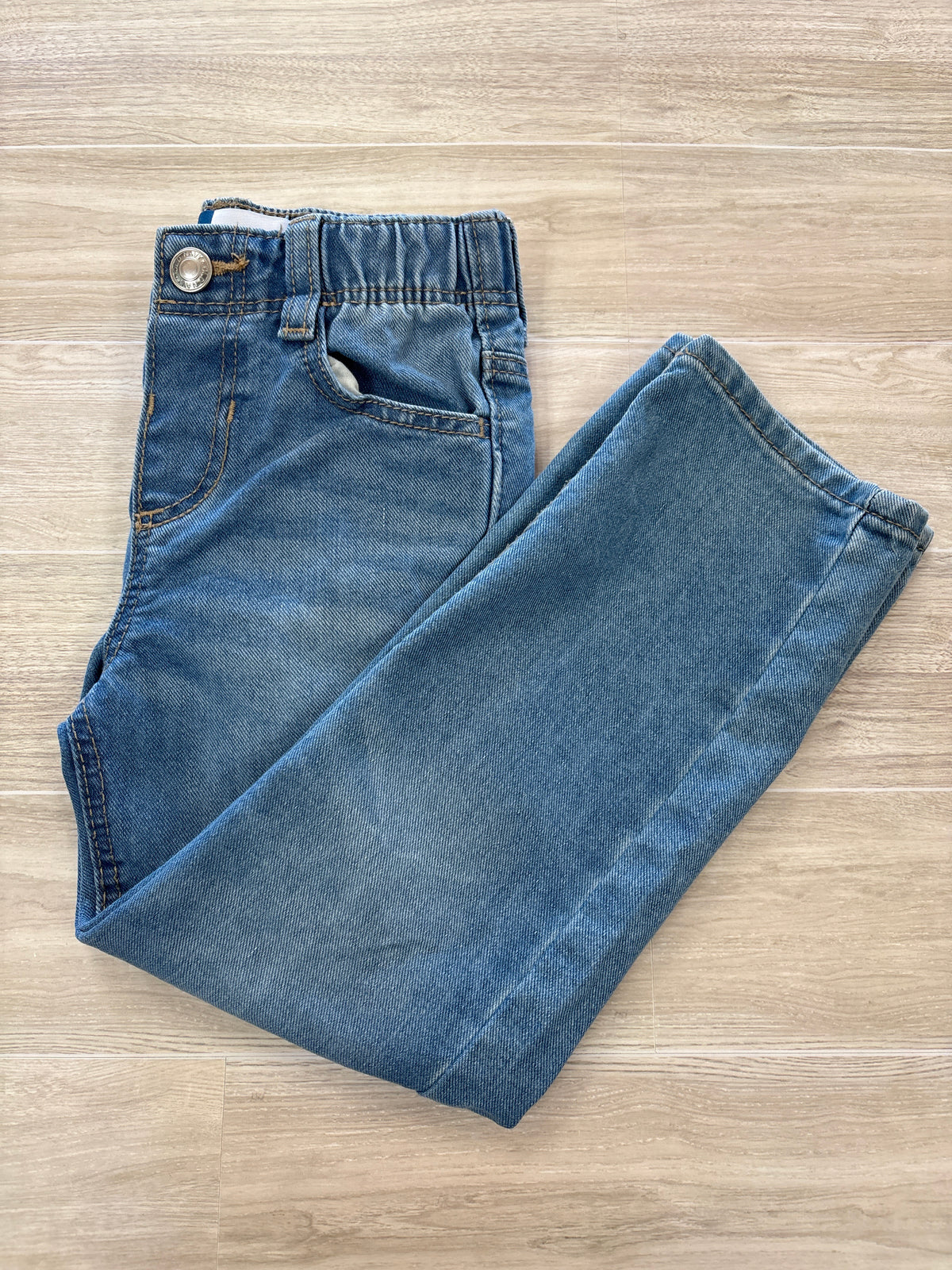 4T Light Wash Straight Leg Denim