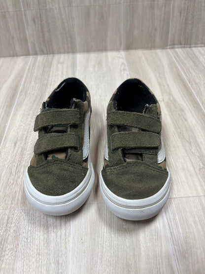 7c Camo/Olive Velcro Vans