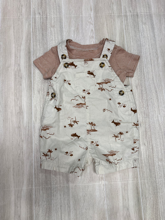 3m Overall + Shirt Set - Neutral Whales