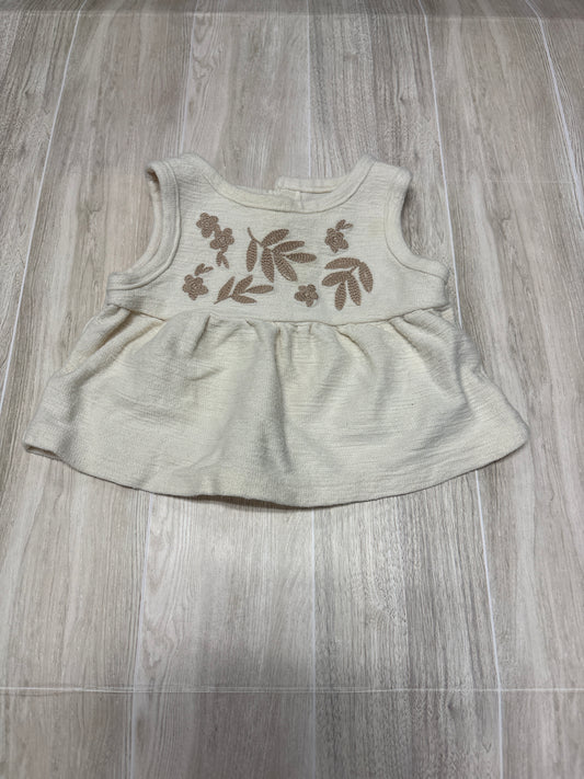 3m Cream Beige Leaf Tank - Blemish
