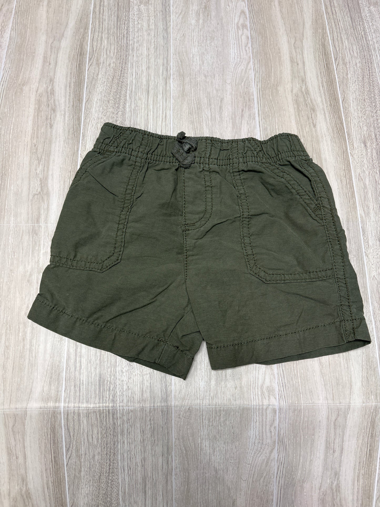12m Olive Basic Pull On Shorts